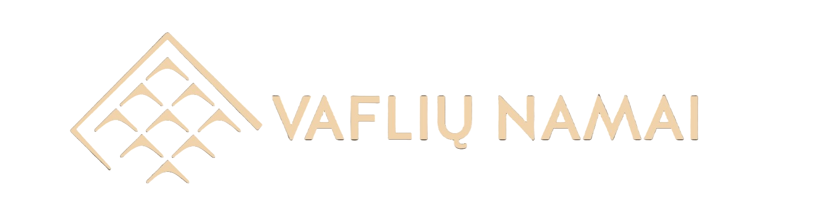 Vaflių namai Logo